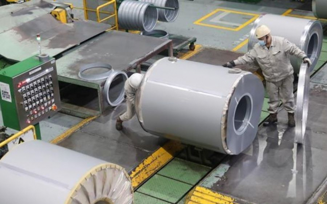 производственная линия Baoshan Iron and Steel Co Ltd в Шанхае
